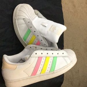 Girl’s gently used Size 13C adidas sneakers